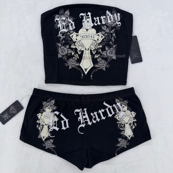 Ed Hardy Tops - Ed hardy Set (Size S)